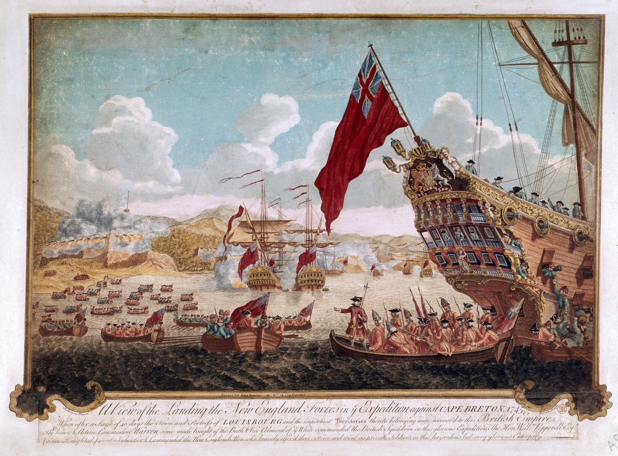 Louisbourg elfoglalása, 1745 alkotó: Justin Stevens