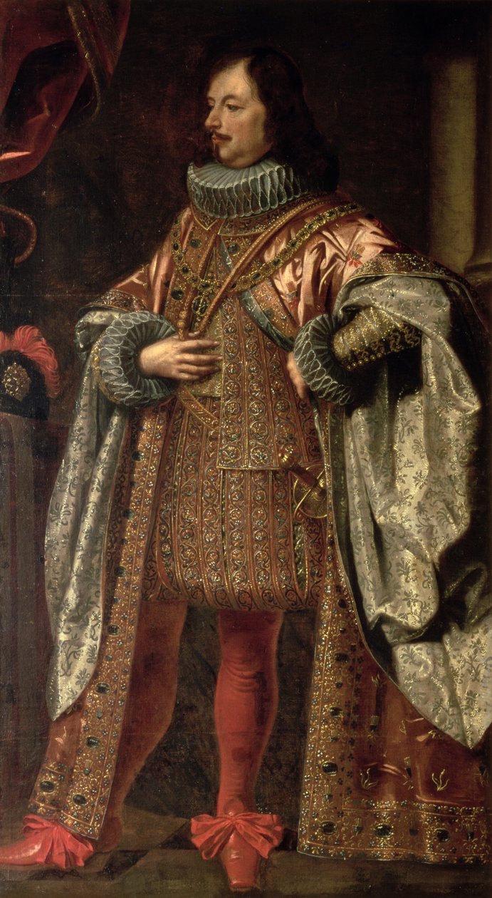 Vincenzo II Gonzaga, Mantua uralkodója 1587-1612 között, a Megváltó Rendjének köpenyt viselve alkotó: Justus Sustermans