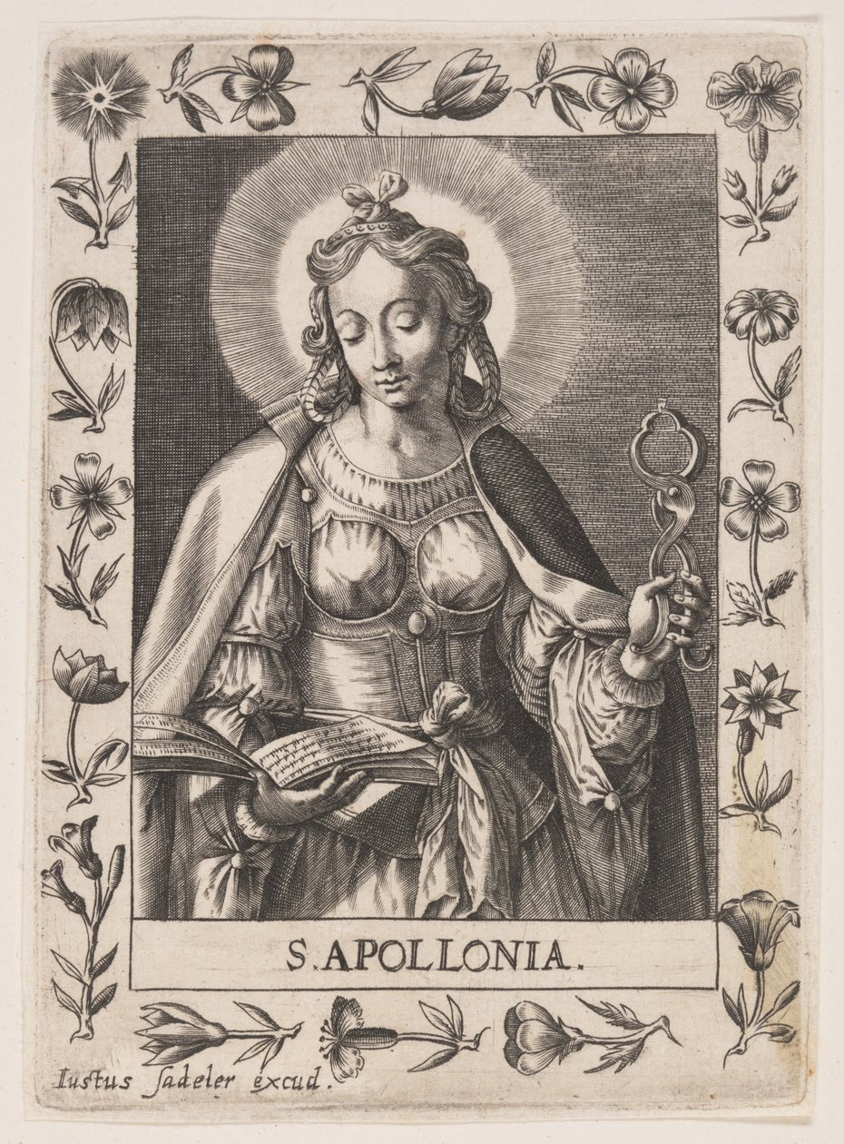 Szent Apollónia alkotó: Justus Sadeler
