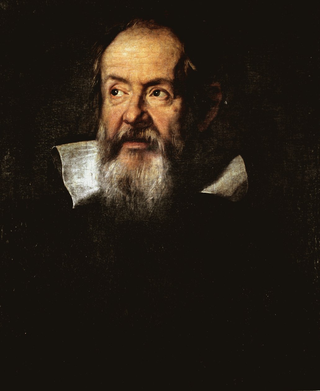 Galileo Galilei olasz csillagász portréja (olaj, vászon alkotó: Justus Sustermans