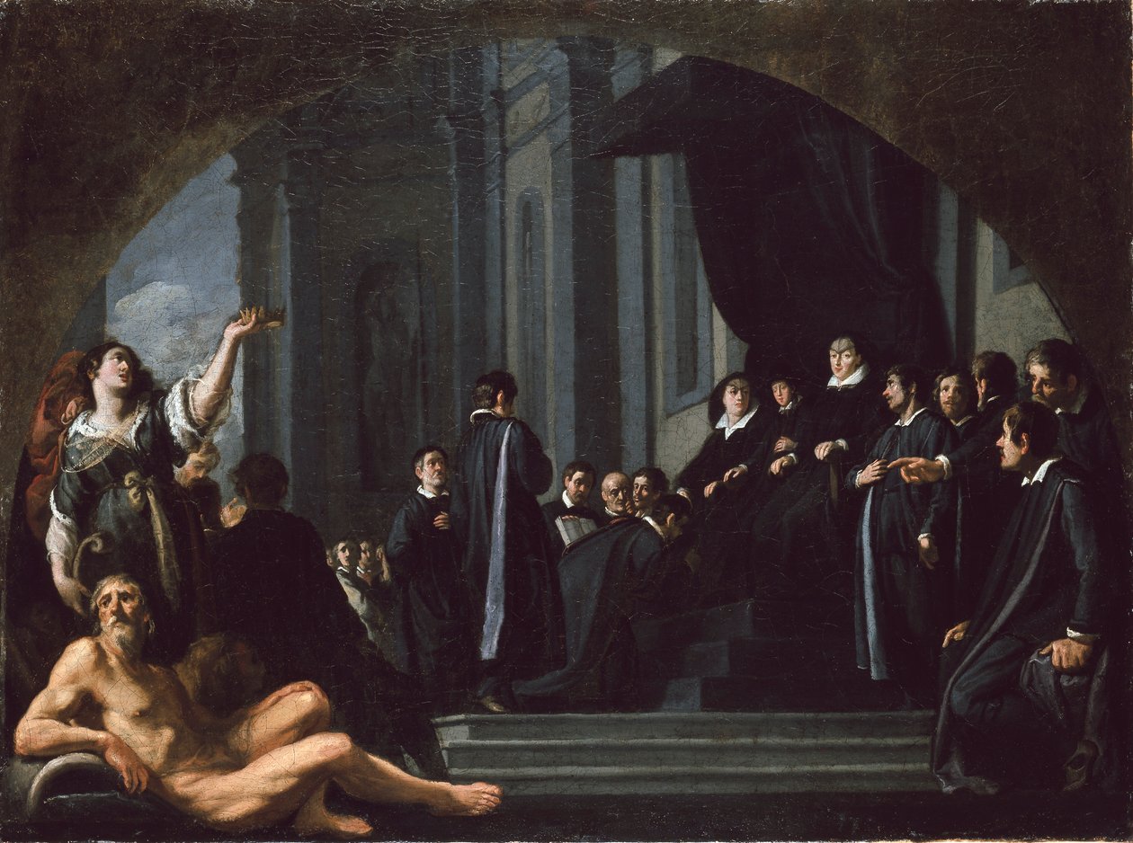 A firenzei szenátorok hűséget esküdnek Ferdinando II de