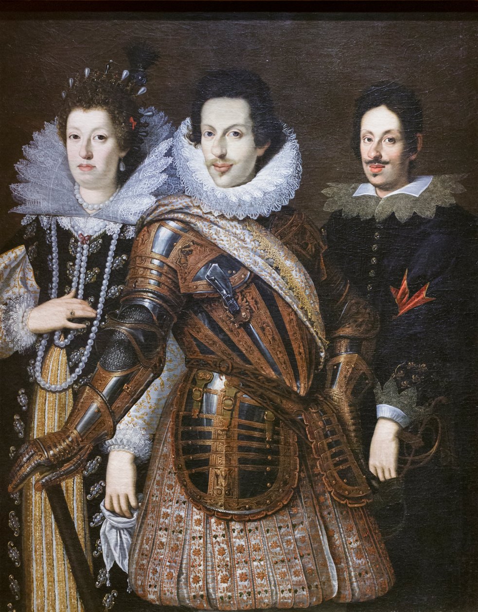 II. Medici Cosimo feleségével, az osztrák Mária Magdolnával és fiával, II. Ferdinánddal alkotó: Justus Suttermans