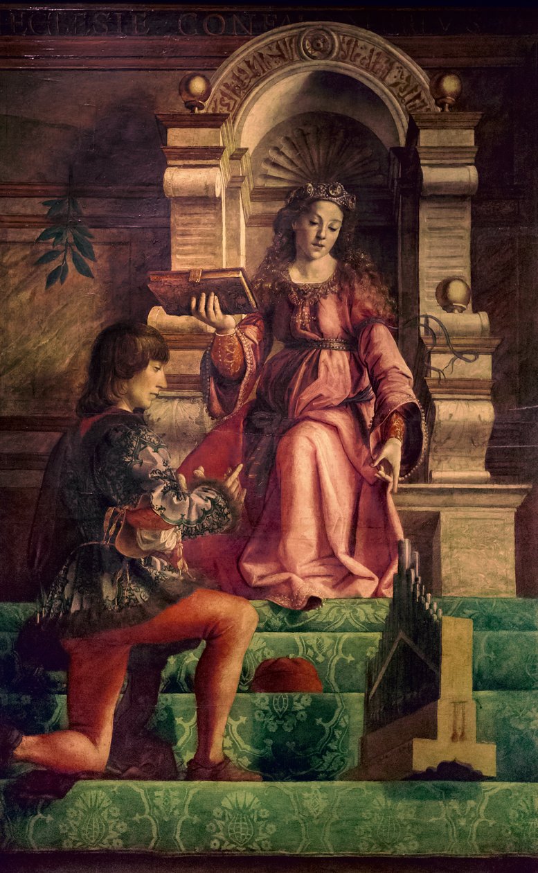 Zene, 1470 körül (olaj, nyárfa) alkotó: Justus of Ghent