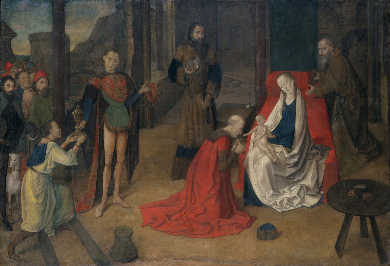 A mágusok imádása, 1465 körül alkotó: Justus of Ghent