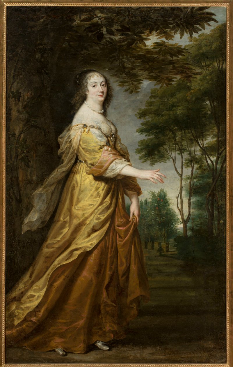 Louise Marie de Gonzague Nevers (Marie Louise de Gonzague ou de Mantoue), Lengyelország királynője – Marie Louise Gonzaga (1611-1667), lengyel királynő portréja, Egmont, Justus van (1601-1674) (Egmonti Justus) . olajfestmény alkotó: Justus van Egmont