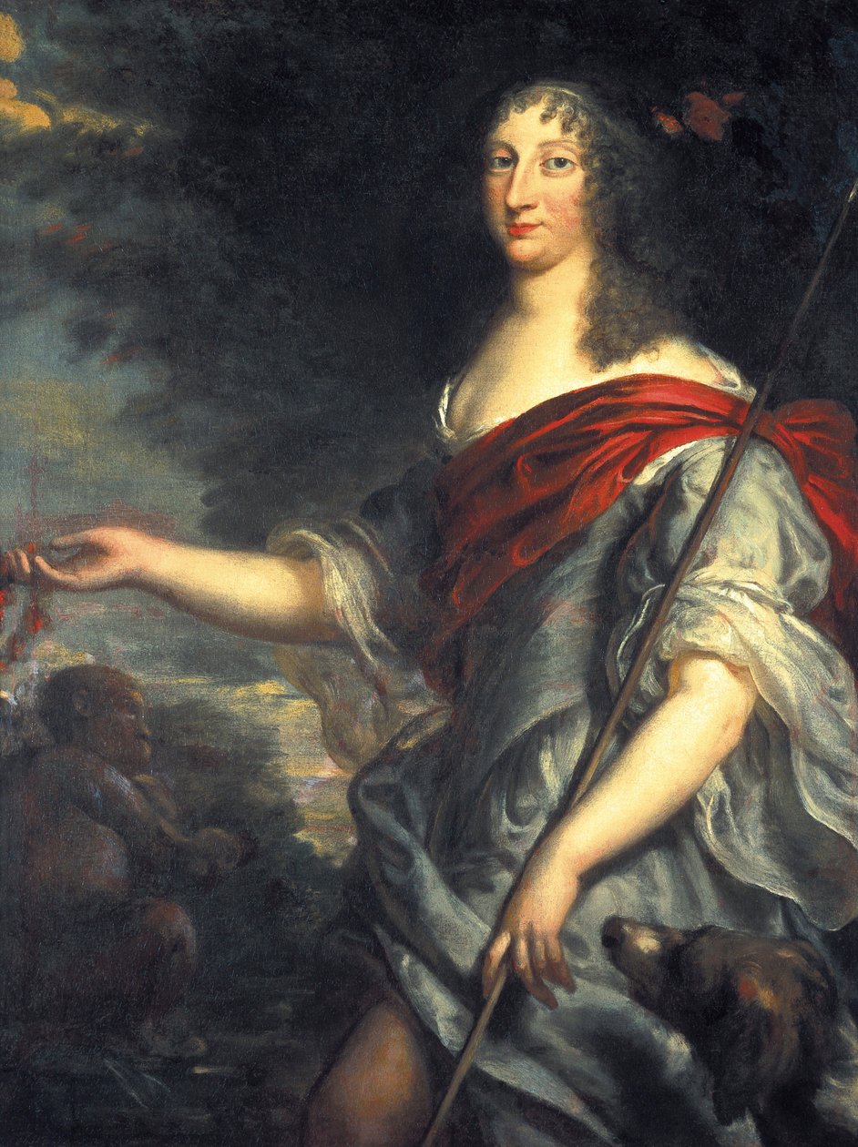 Krisztina svéd királynő portréja Diana szerepében (1626-1689) alkotó: Justus van Egmont