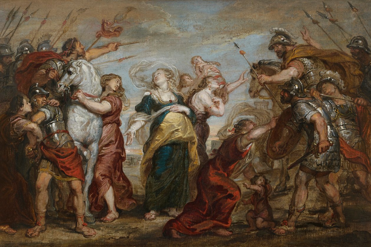 A rómaiak és a szabinok kibékülése c. 1655-1656. alkotó: Justus van Egmont
