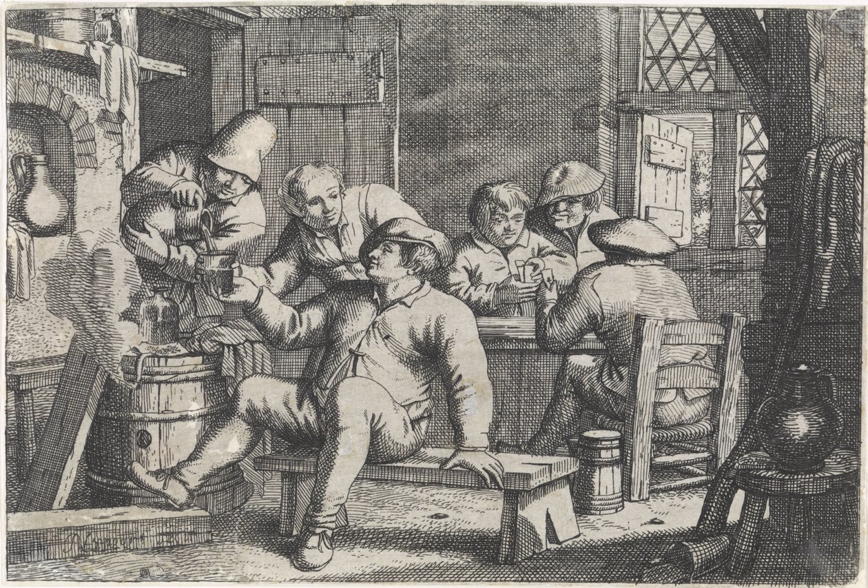 Belső gazdálkodók kártyáznak alkotó: Justus van den Nijpoort