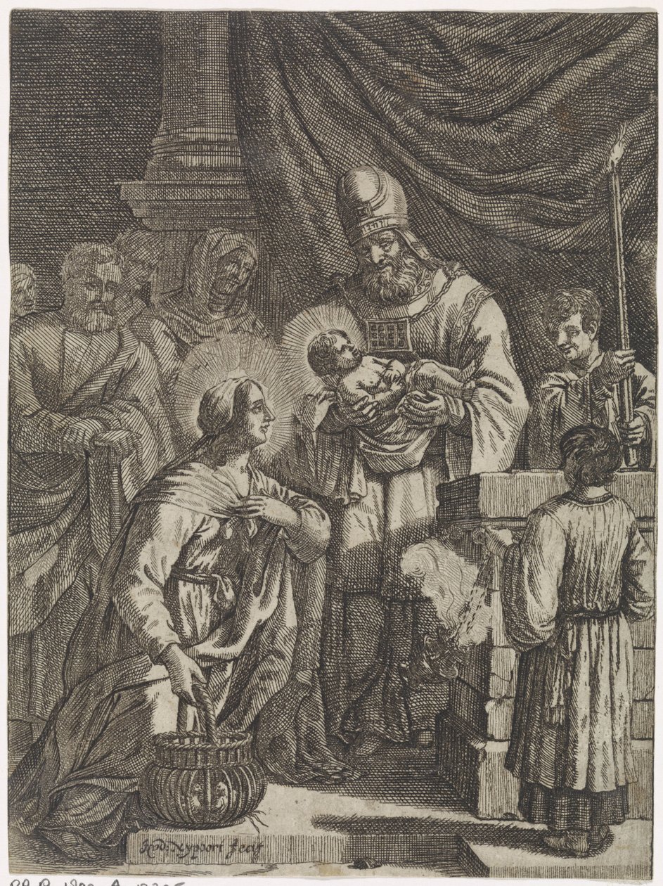 Krisztus bemutatása a templomban alkotó: Justus van den Nijpoort