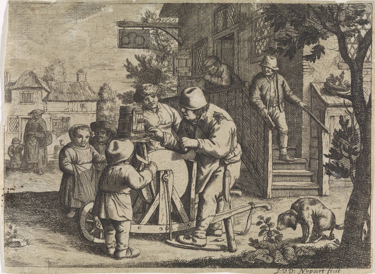 olló hegyező alkotó: Justus van den Nijpoort