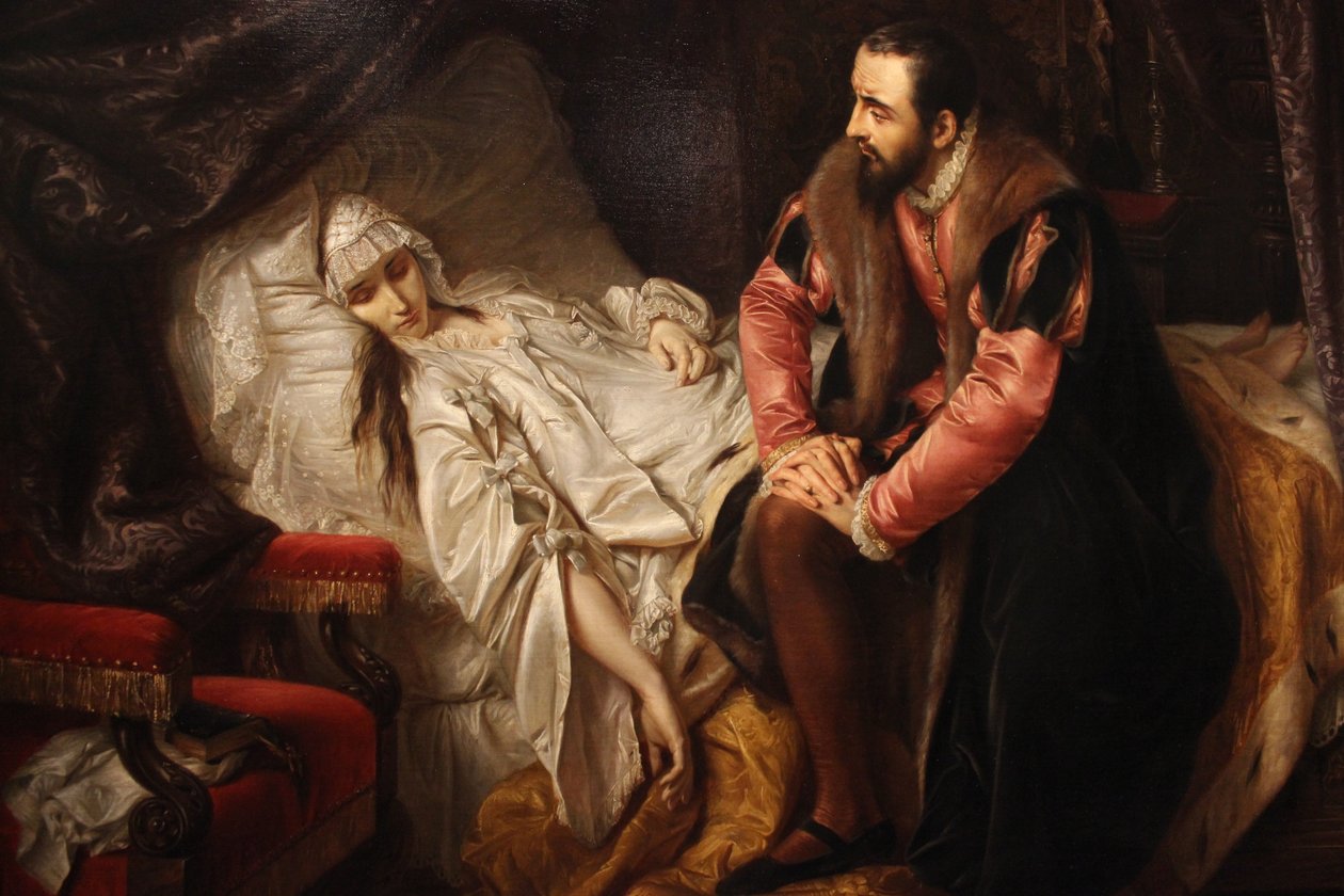 Barbara Radziwiłłówna halála alkotó: Józef Simmler