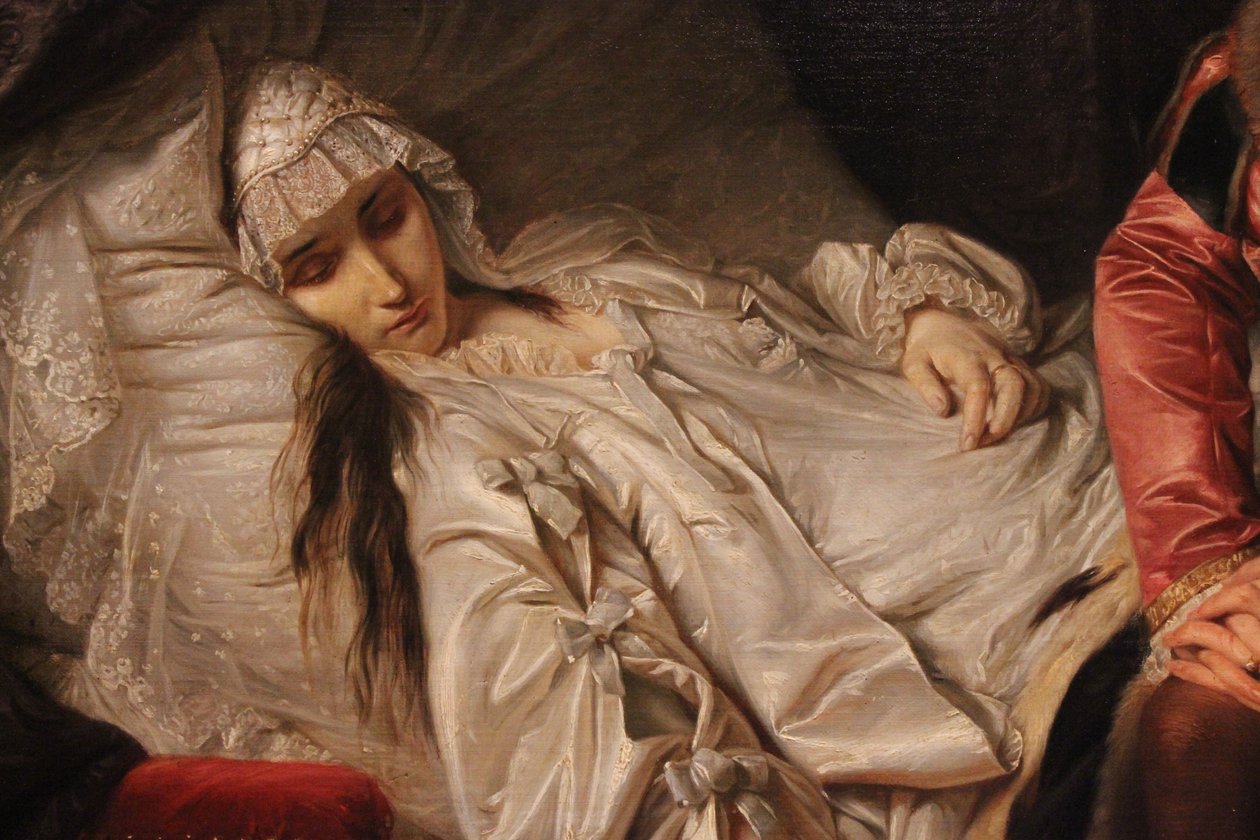 Barbara Radziwiłłówna halála alkotó: Józef Simmler