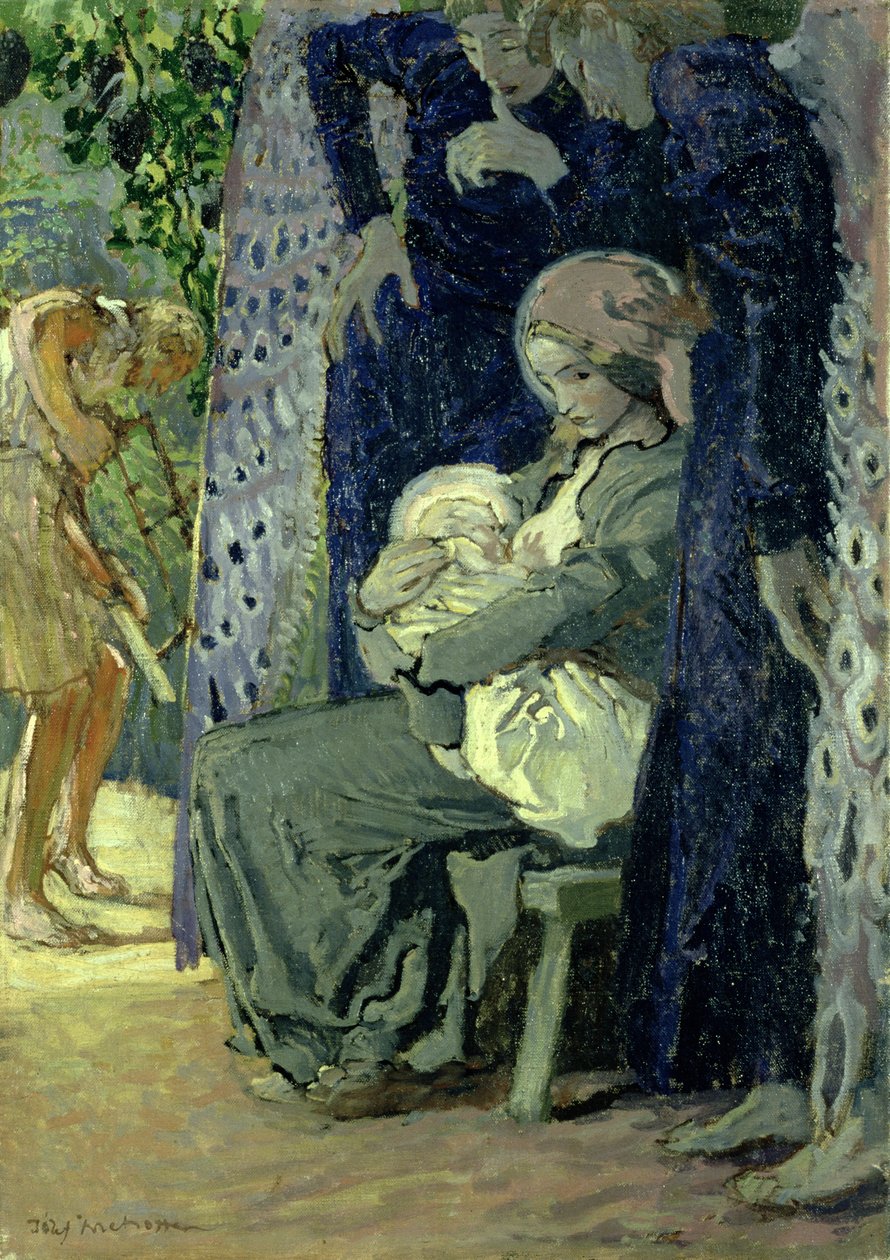 Szent Család, 1913 körül (olaj, vászon) alkotó: Józef Mehoffer