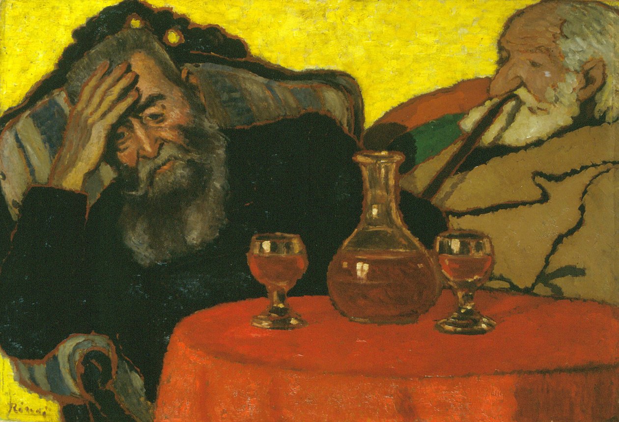 Apám és Piacsek, vörösborral alkotó: József Rippl Rónai