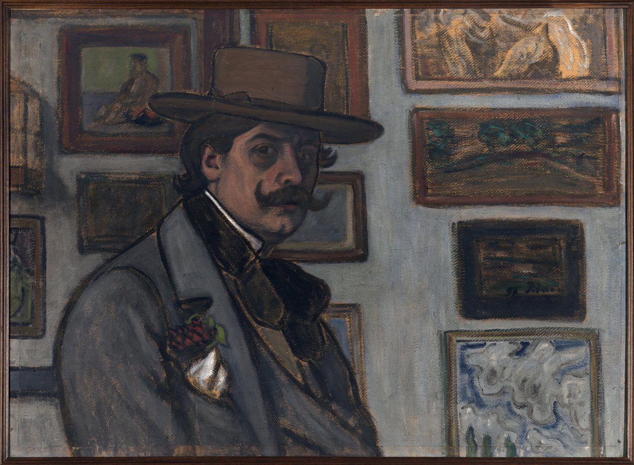 Önarckép barna kalapban, 1897. alkotó: József Rippl Rónai