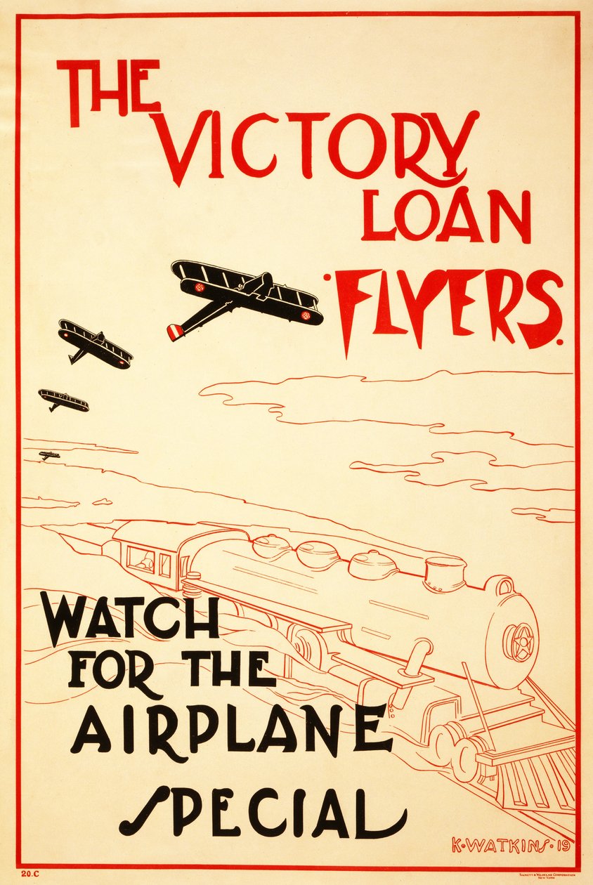 A Victory Loan Flyers 1919-ben jelent meg alkotó: K. Watkins