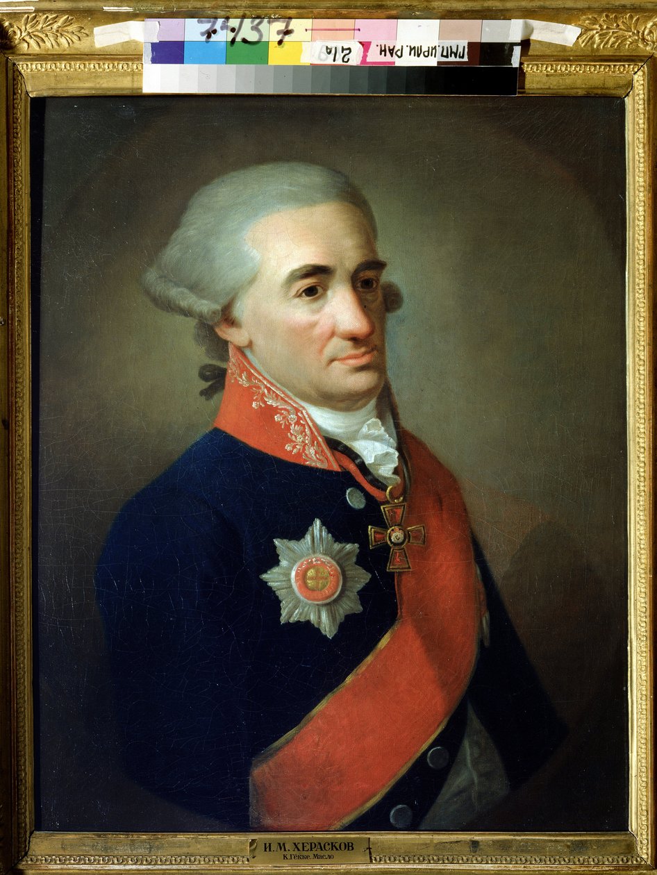 Portrait du poete et ecrivaine ruse Mikhail M. Heraskov (Mihail Matveevich Heraskov alkotó: K. Goekke