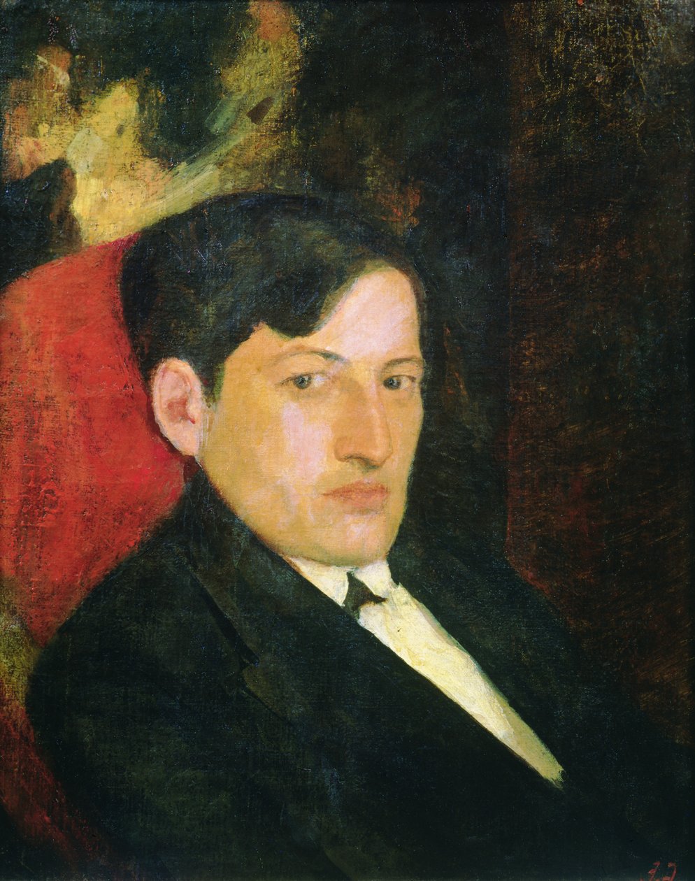 D. Shevardnadze portréja, 1921 (olaj, karton) alkotó: K. Magalashvili