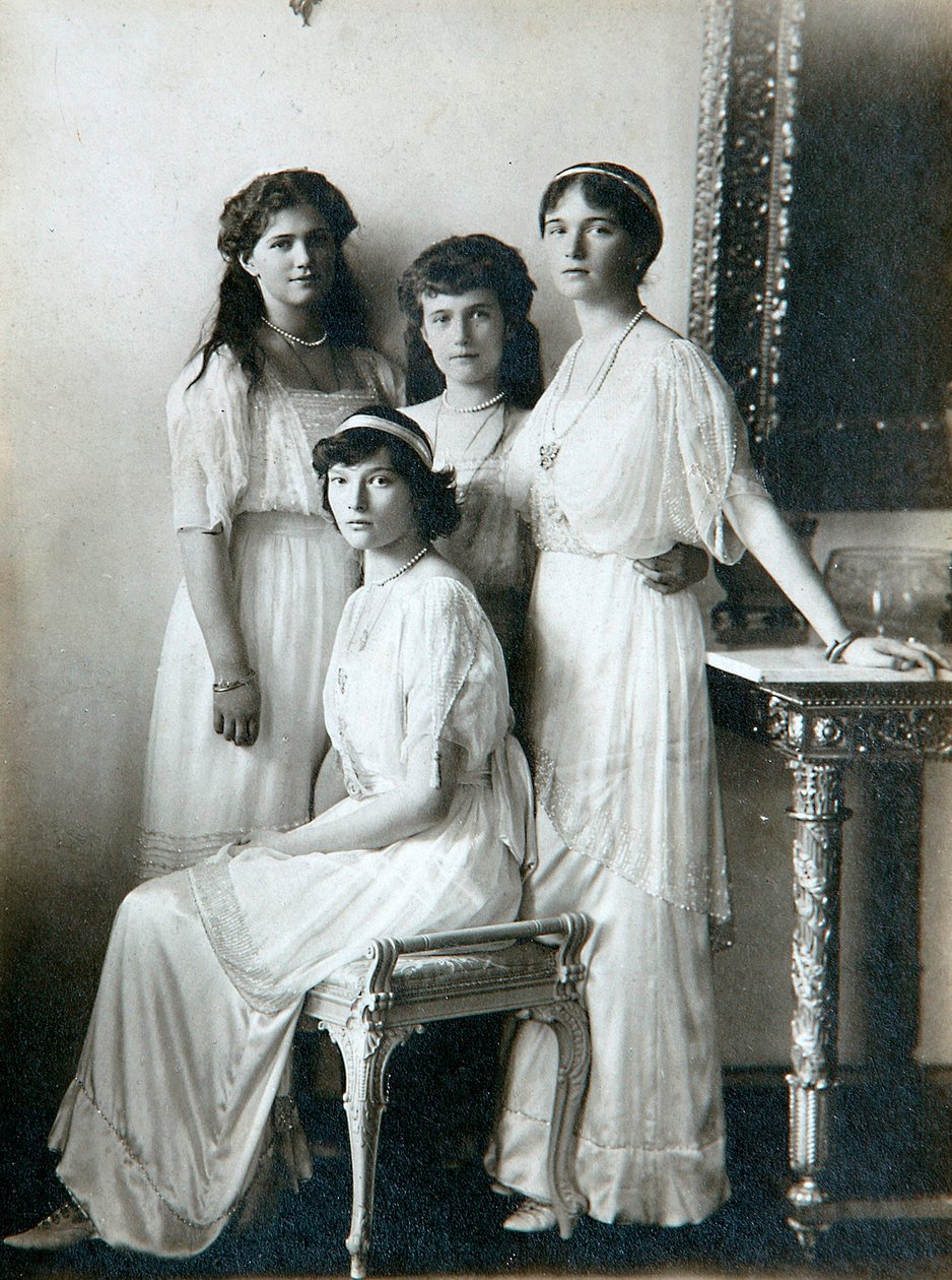 Miklós orosz cár négy lánya, 1910-es évek alkotó: K. von Hahn