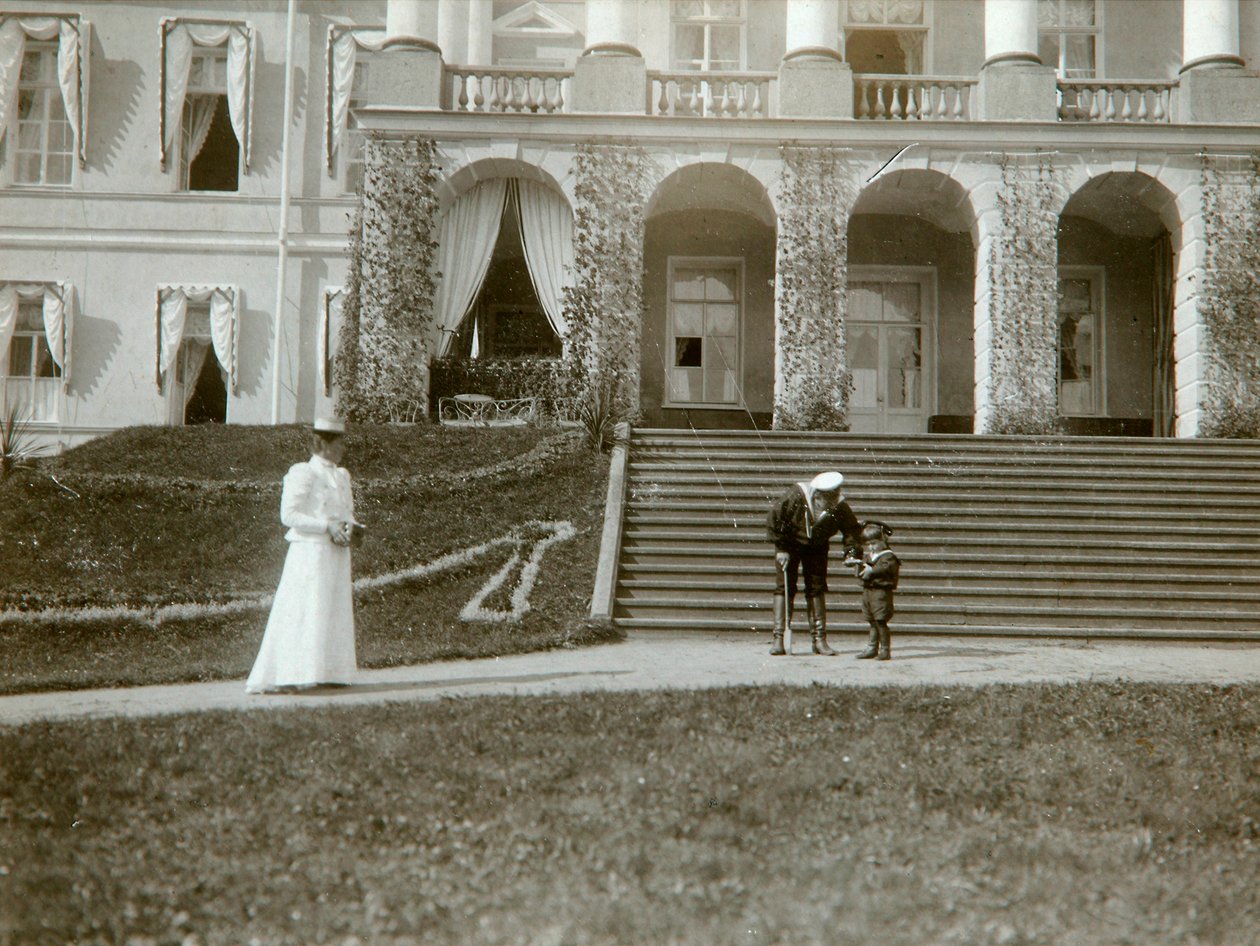 Alexandra Fjodorovna cárnő és Alekszej orosz cárnő, c1907-c1910. alkotó: K. von Hahn