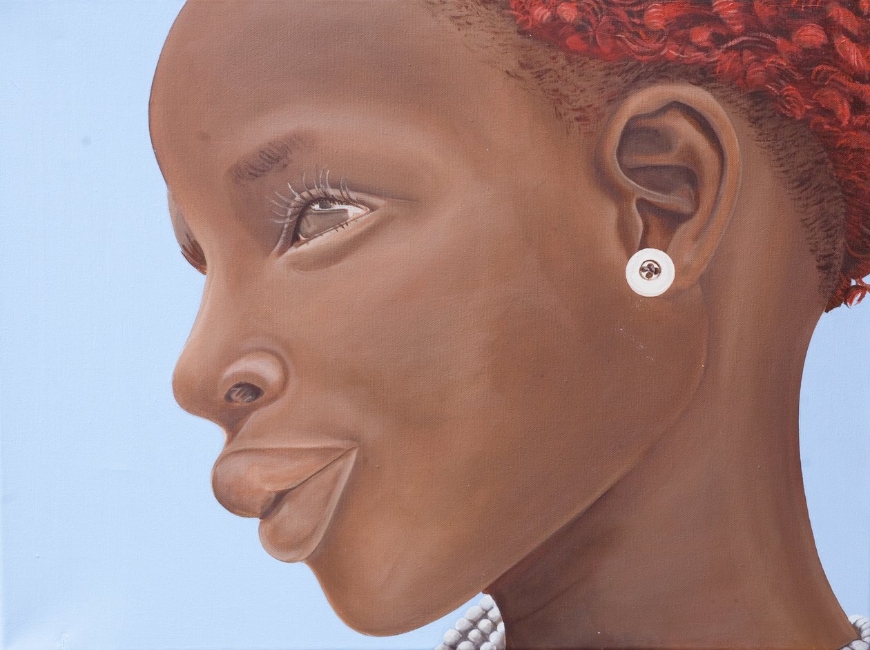 Brown Introspection, 2007 (olaj és akril, vászon) alkotó: Kaaria Mucherera