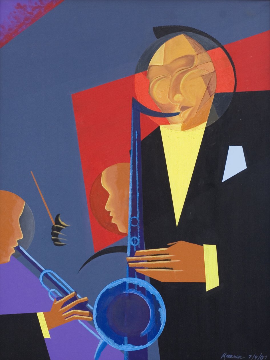 Jazz Sharp, 2007 (olaj és akril, vászon) alkotó: Kaaria Mucherera