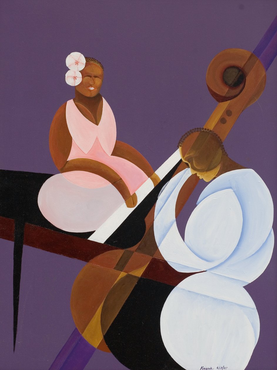 Lavender Jazz, 2007 (olaj és akril, vászon) alkotó: Kaaria Mucherera