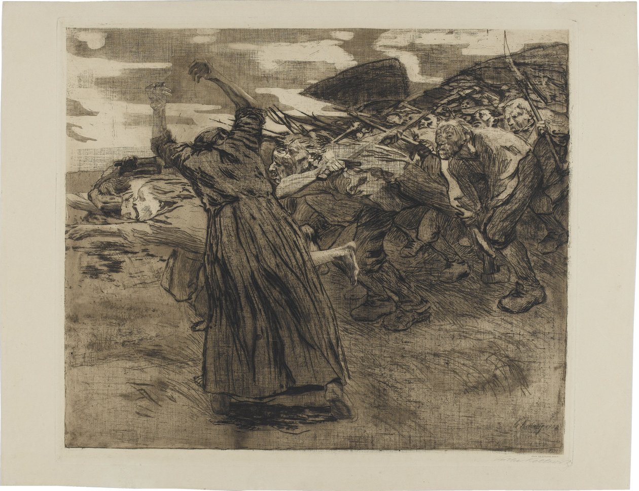 Parasztháború, 5. lap: Kitörés alkotó: Käthe Kollwitz