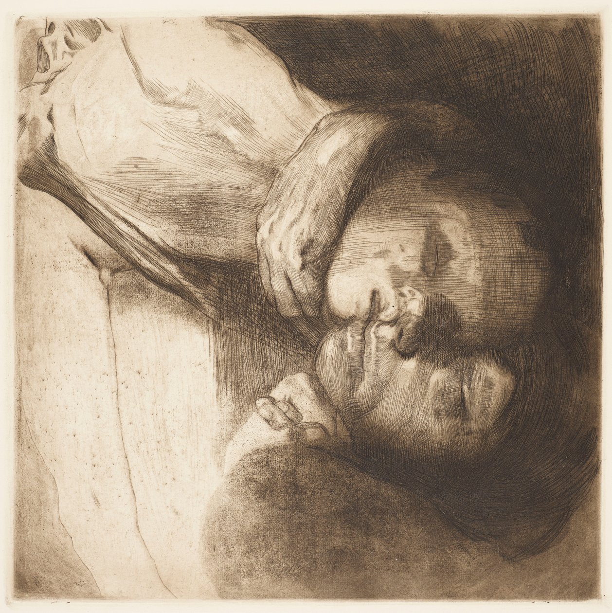 Halál, nő és gyermek alkotó: Käthe Kollwitz