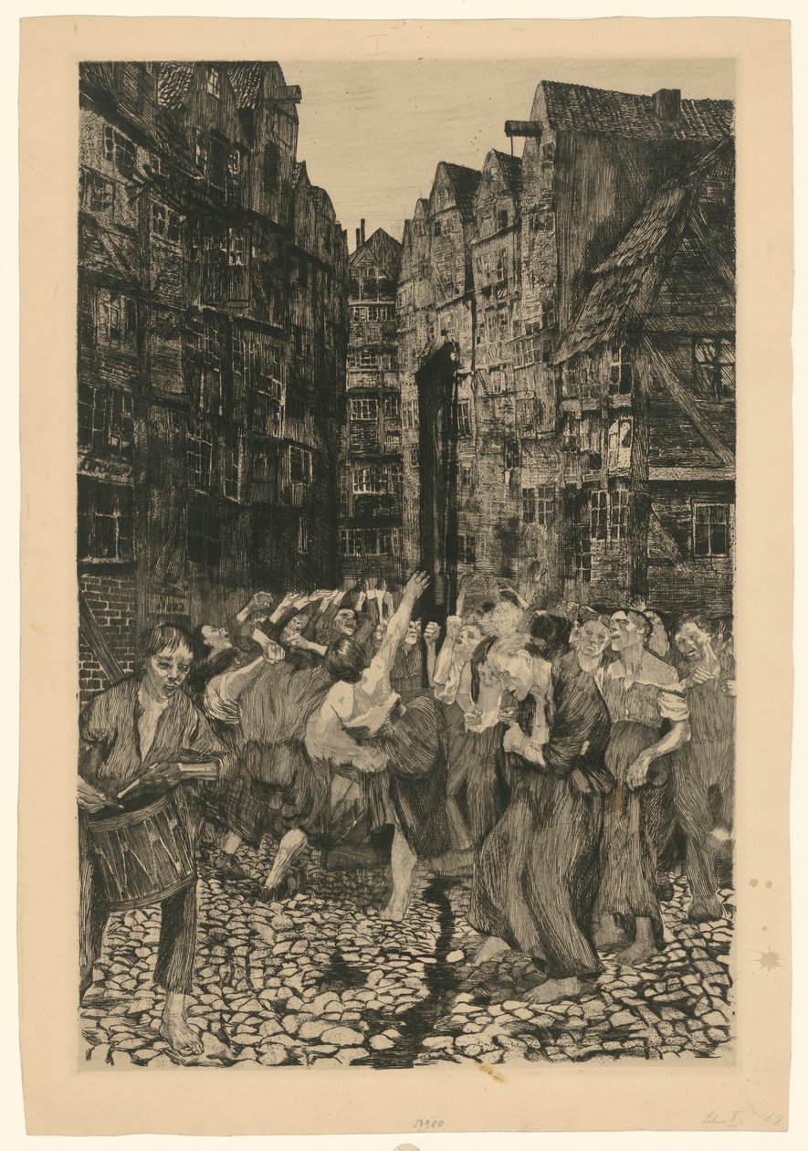 A Carmagnole (2. állapot) alkotó: Käthe Kollwitz