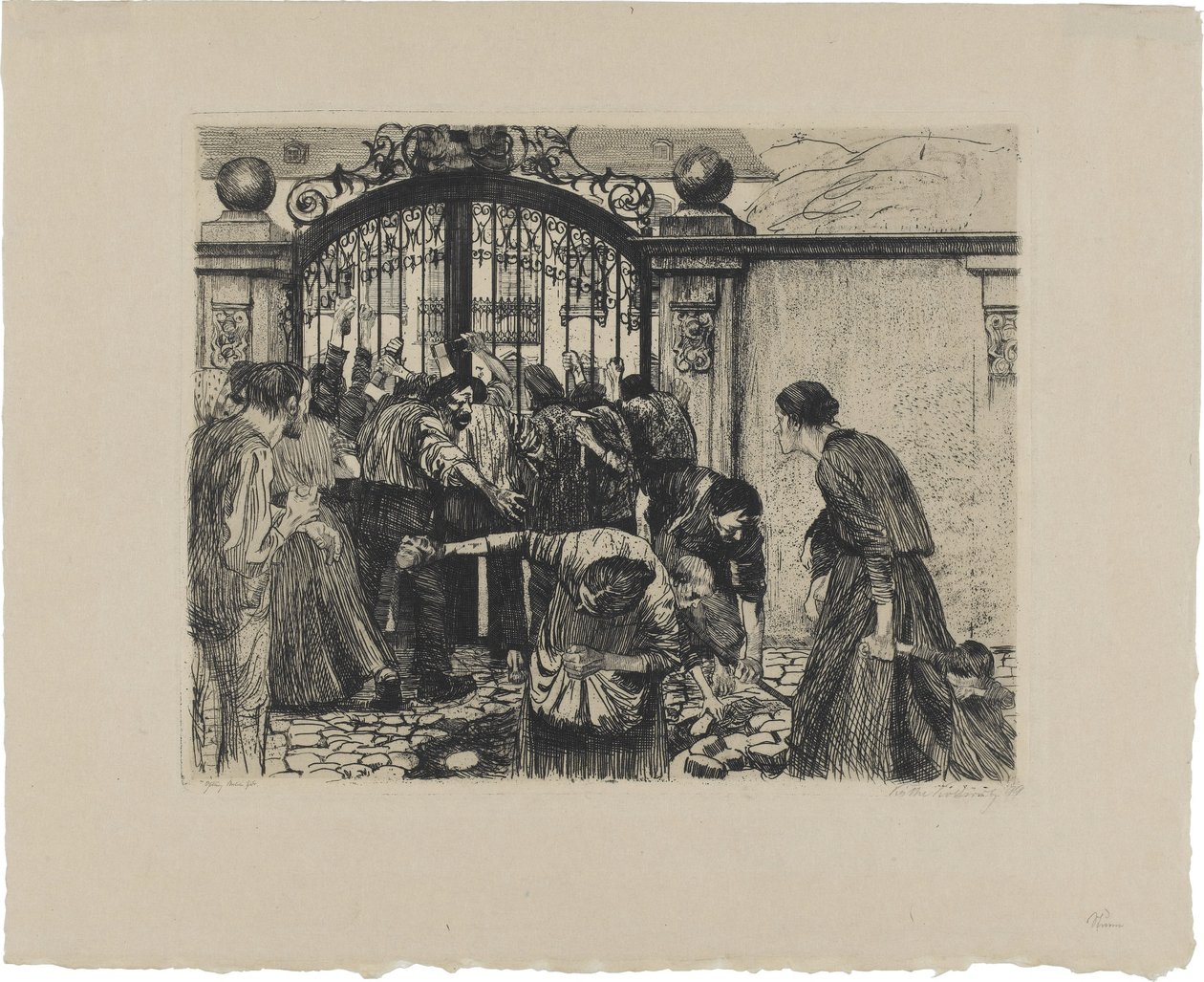 A szövők lázadása, 5. lap: Vihar alkotó: Käthe Kollwitz