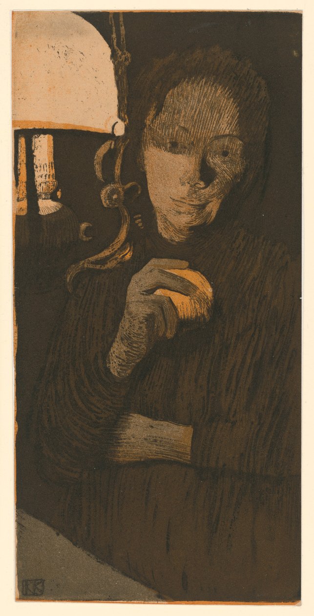 Nő naranccsal (2. állapot) alkotó: Käthe Kollwitz