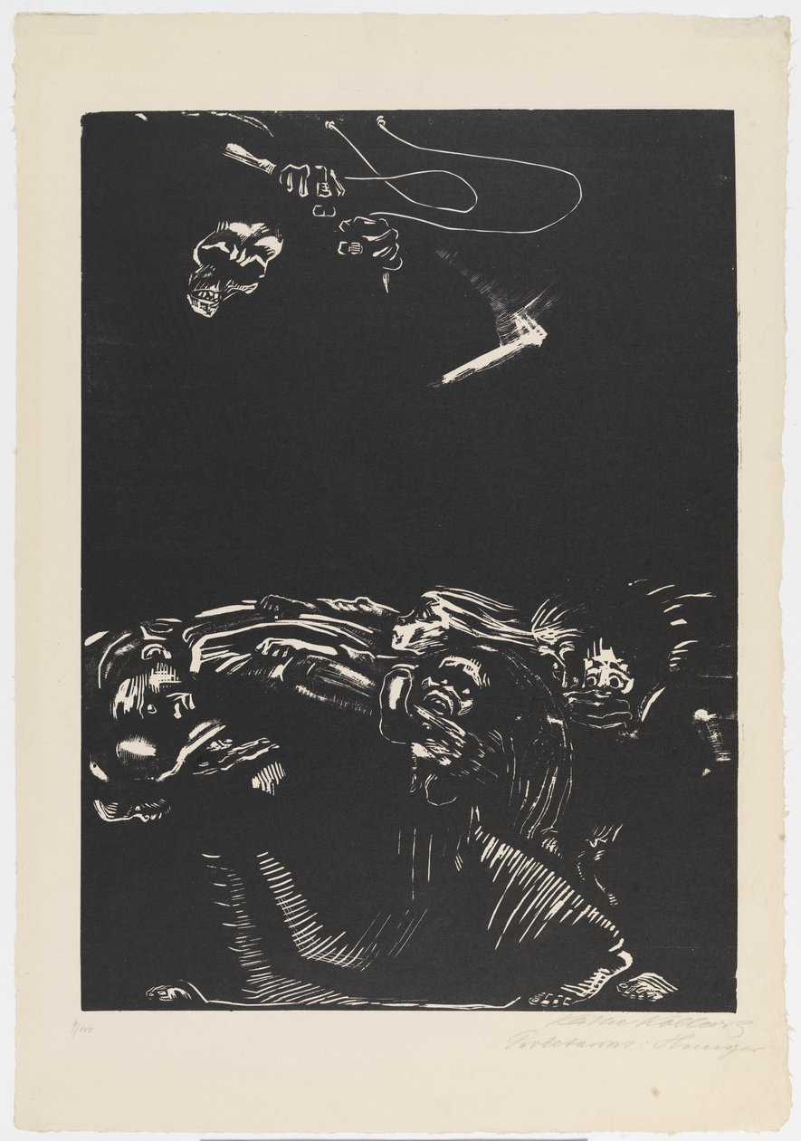 "Éhség" alkotó: Käthe Kollwitz