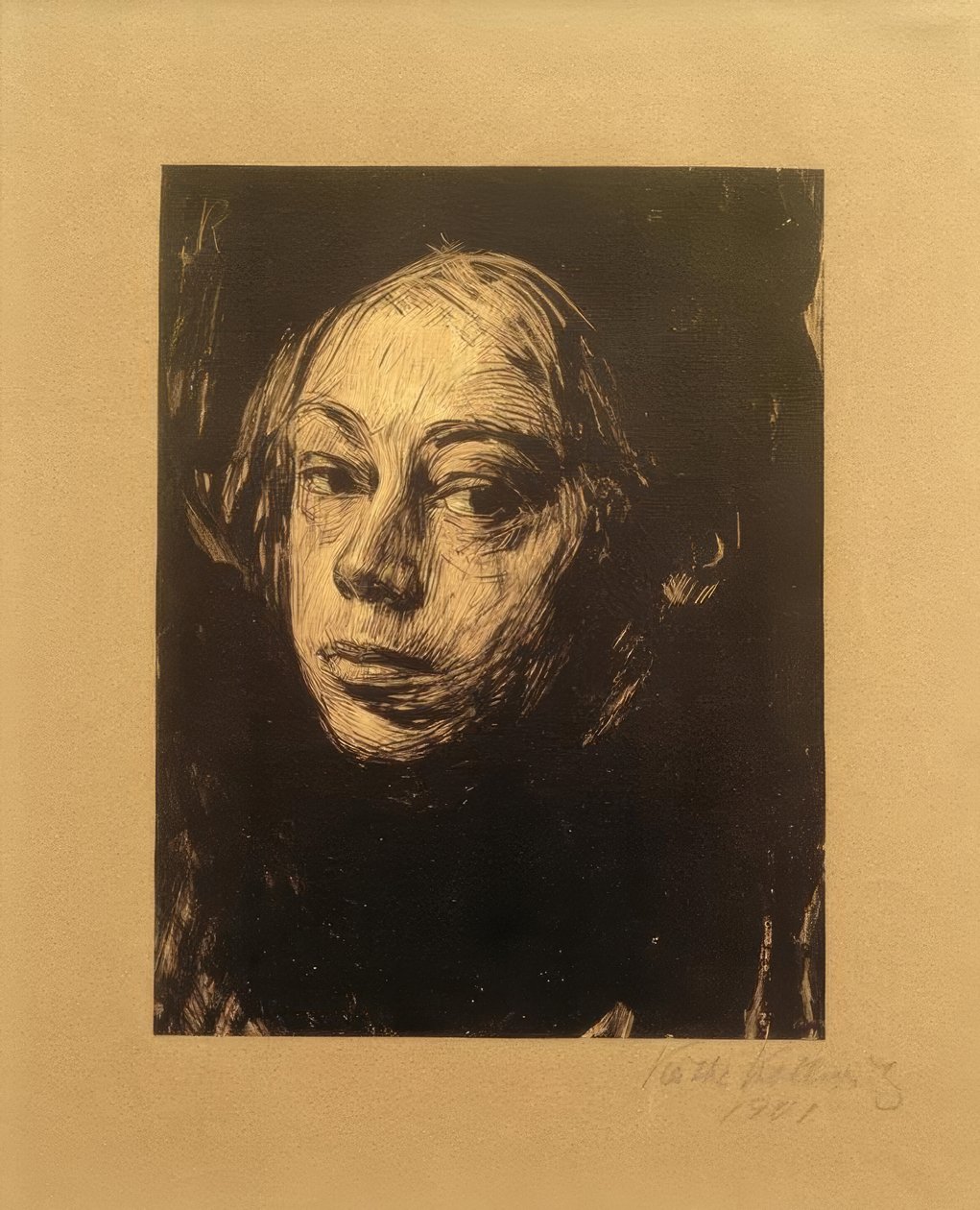 Käthe Kollwitz / Önarckép 1901 alkotó: Käthe Kollwitz
