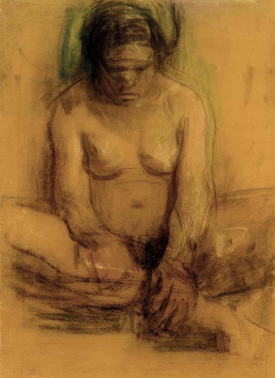 Käthe Kollwitz, Ülő női akt alkotó: Käthe Kollwitz