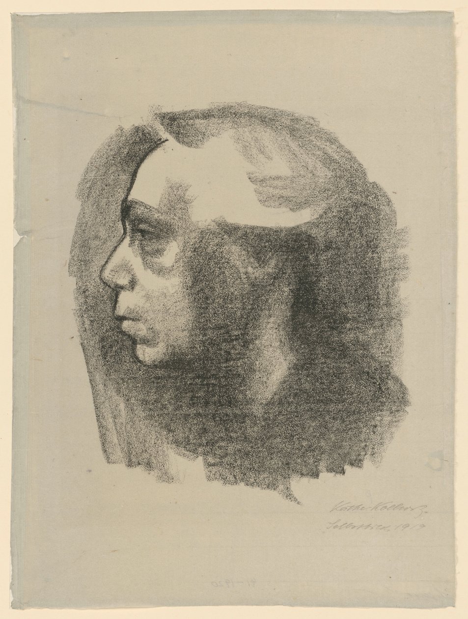Önarckép (1. állapot) alkotó: Käthe Kollwitz