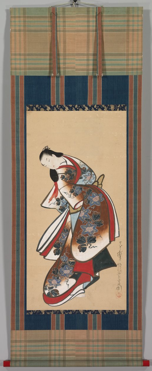 Kurtizán, 1700-as évek eleje. alkotó: Kaigetsudō Doshin