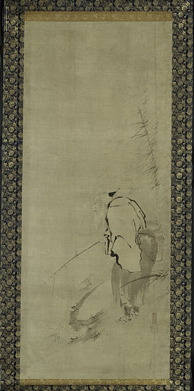 Zhou Moushu, Xiwangmu és Taigong Wang triptichonja alkotó: Kaiho Yusho