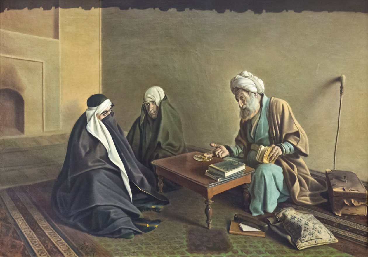 A jósnő, Kamal-ol-Molk, olaj, vászon, képzőművészeti múzeum, Sza