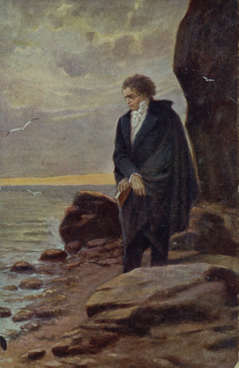 Beethoven a tengert nézi, 1918 alkotó: Kamil Vladislav Muttich