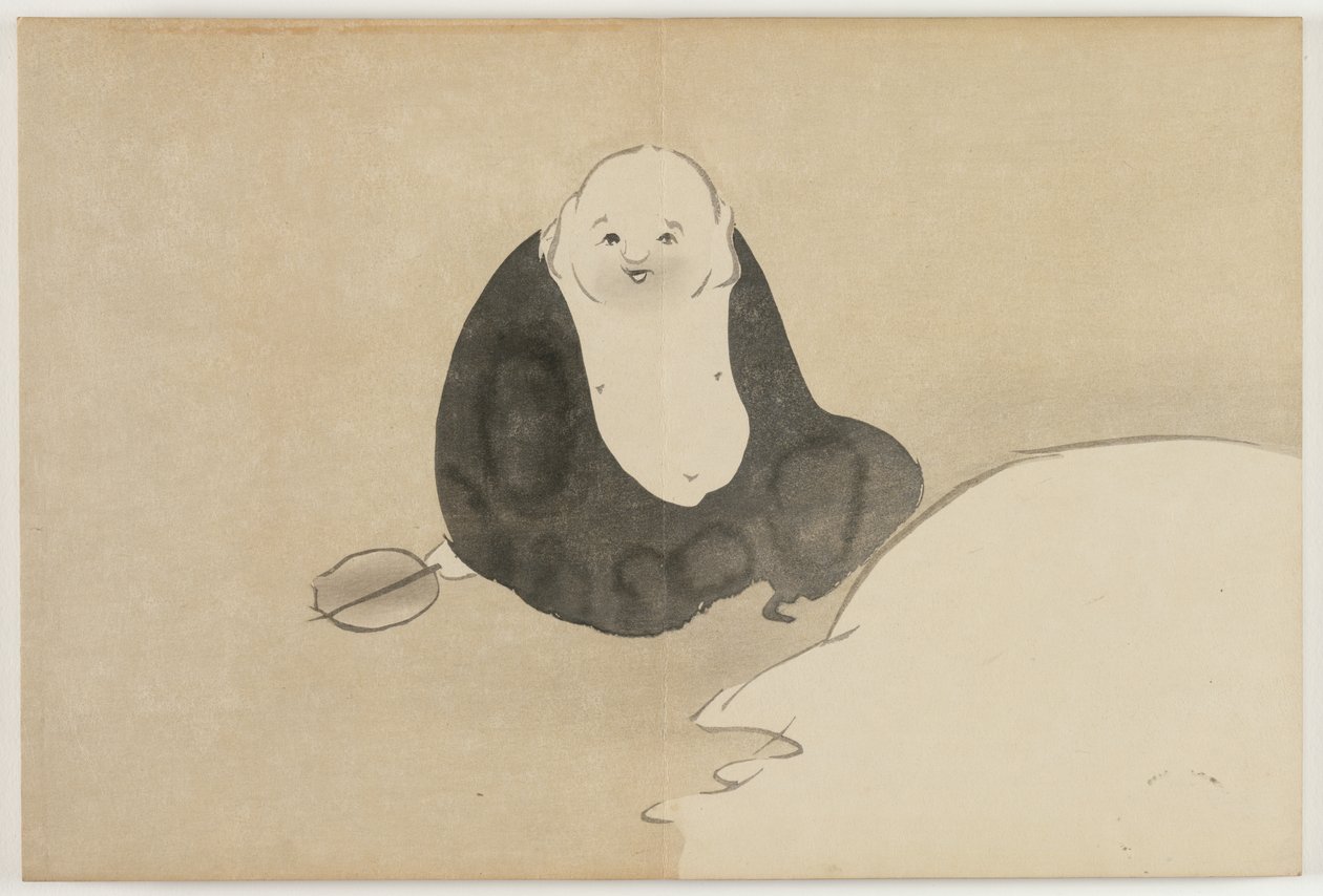 Fours of Fundred w rlds (Momoyogusa): Hotei alkotó: Kamisaka Sekka