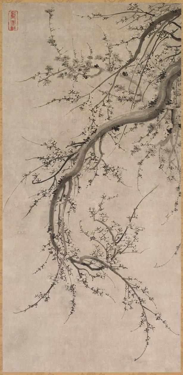 Prunus, 17. század. alkotó: Kano Ein