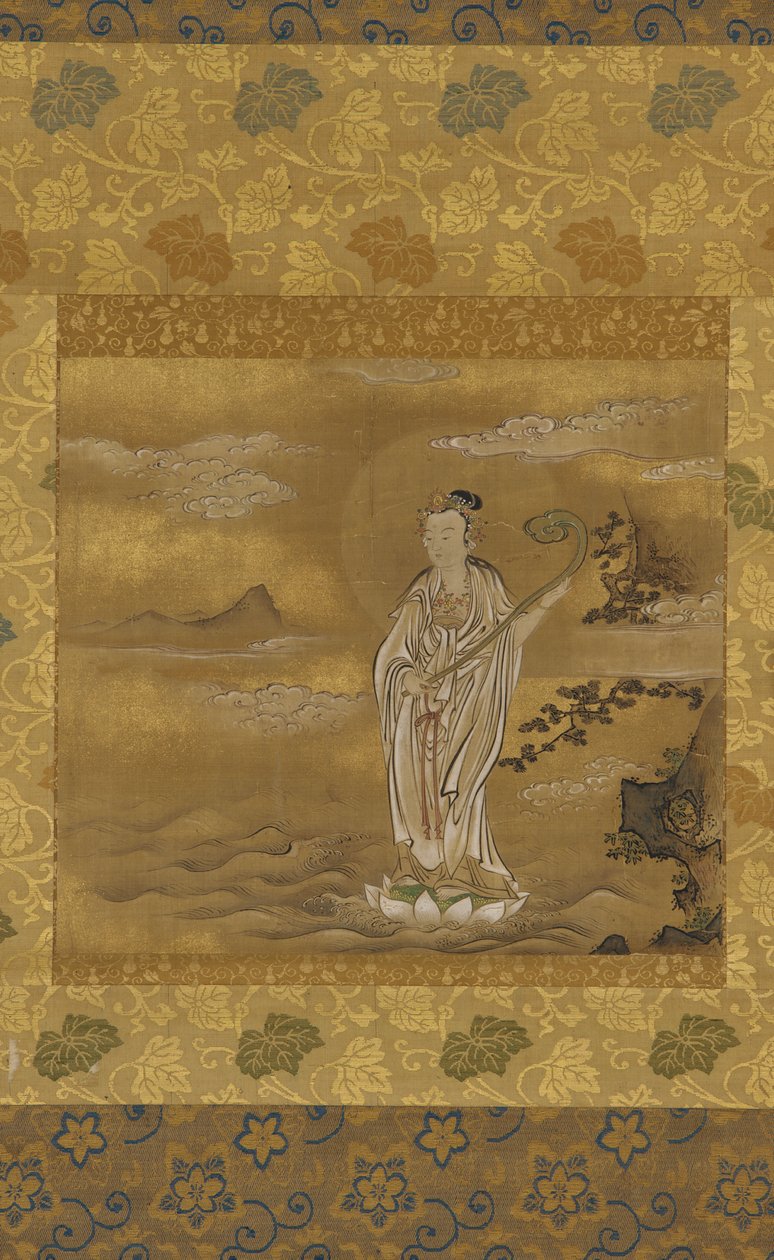Bódhiszattva átkel a tengeren, Edo-korszak, 17. század. alkotó: Kanō Tan’yū
