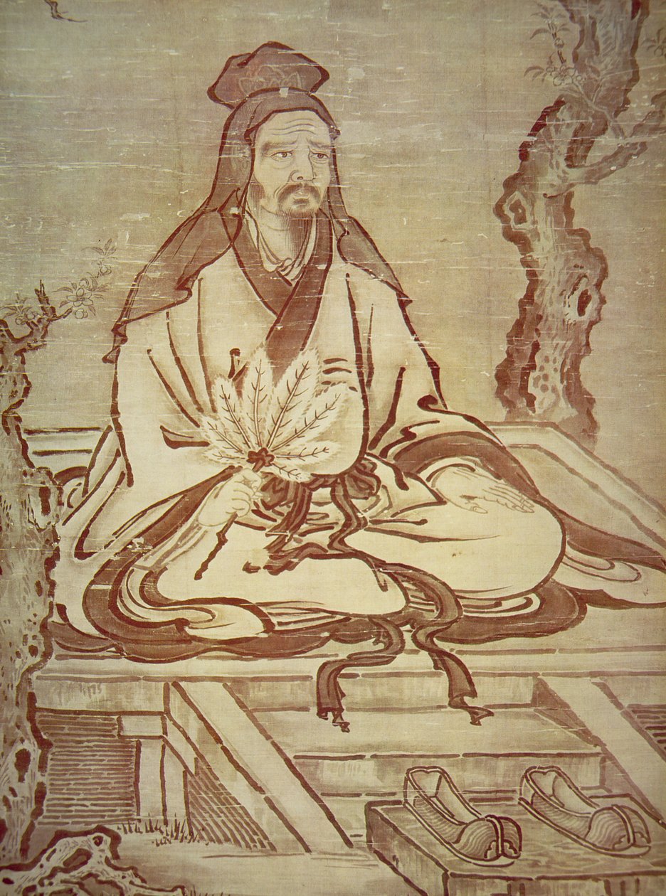 Konfuciusz (tinta papíron) alkotó: Kano Tanyu