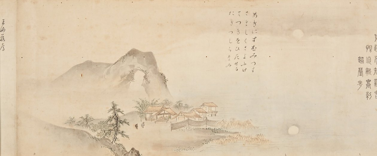 Nyolc kilátás a Xiao és Xiang folyóra, 1675. alkotó: Kano Toun
