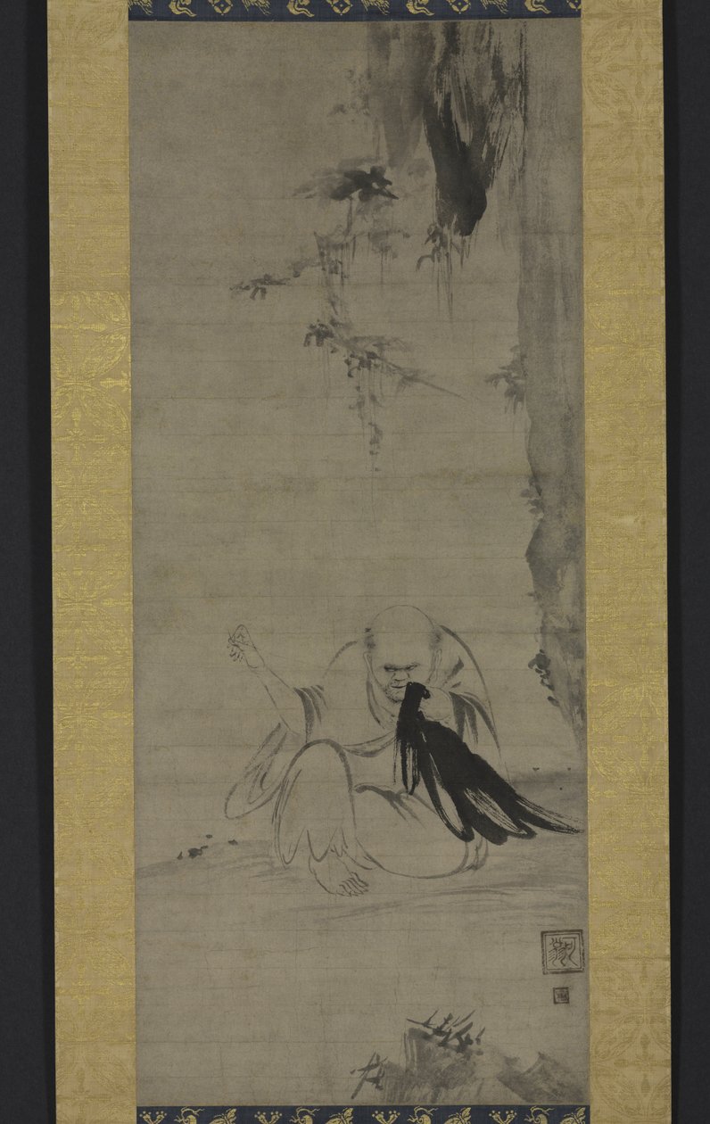 Choyo: Monk Sewing Under Morning Sun, 1350 körül vagy korábban alkotó: Kaō