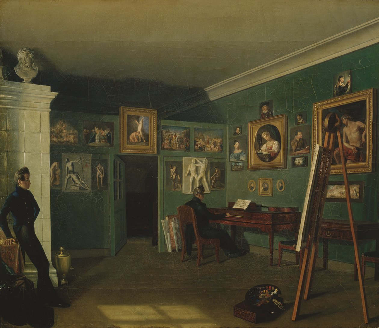 A festőműhely, 1830 alkotó: Kapiton Selentsov
