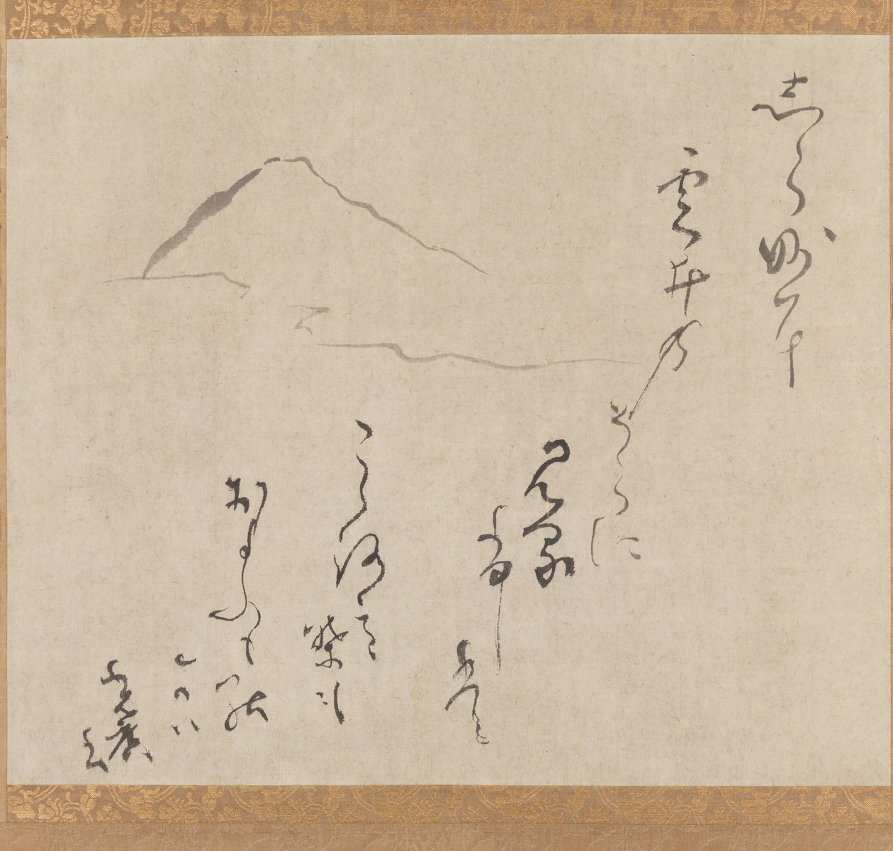Fuji hegy, 16. század vége-17. század közepe (tus, papír) alkotó: Karasumaru Mitsuhiro