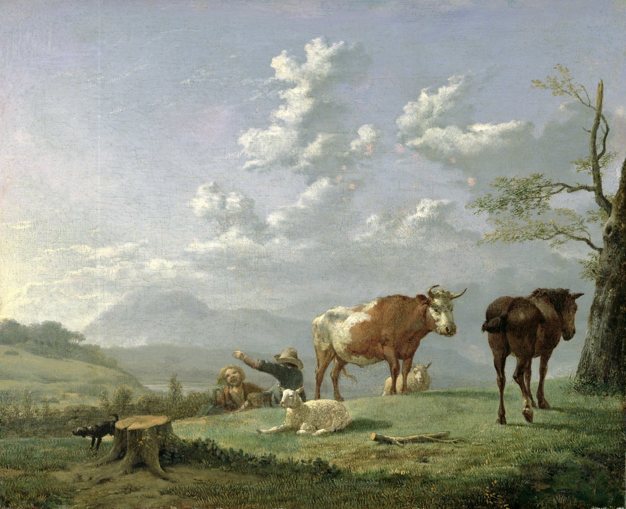 Pásztori táj, 1650-es évek alkotó: Karel Dujardin