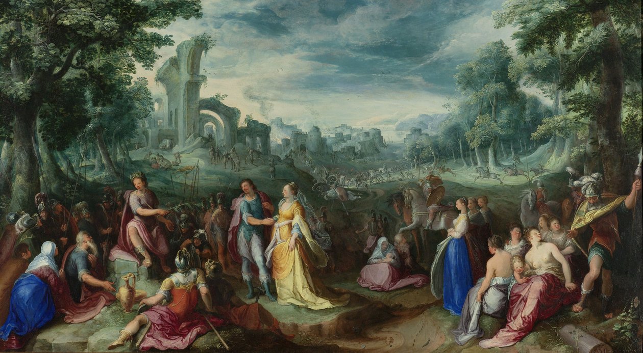 Scipio kontinenciája, 1600 alkotó: Karel Van Mander